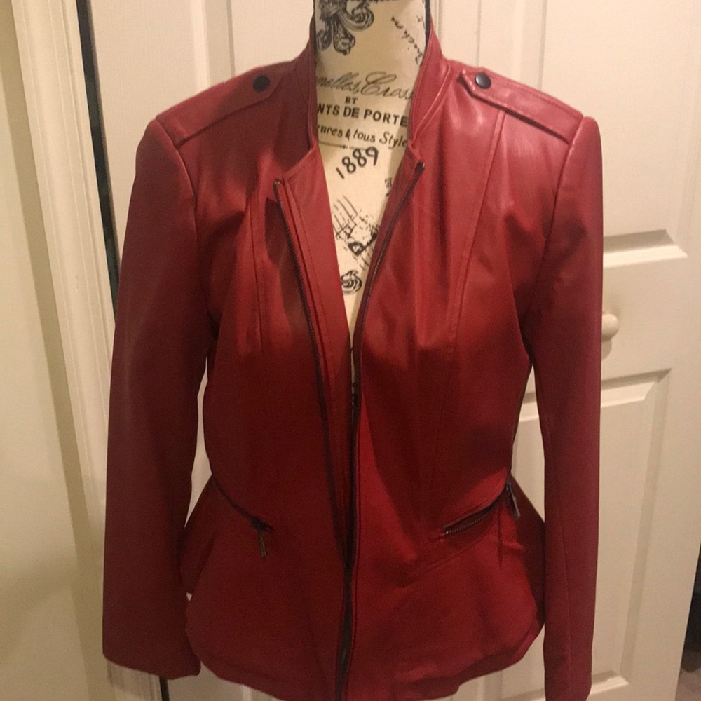 G.I.L.I. Red leather jacket
